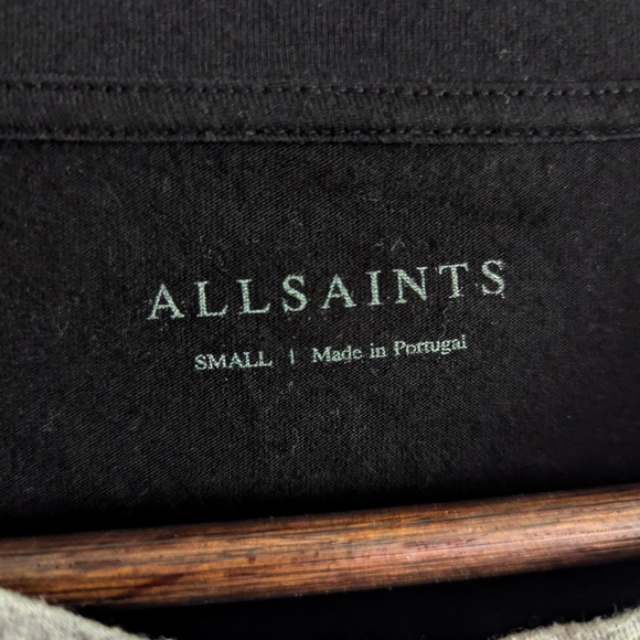 All Saints Long Sleeve Cutout Tee - Picture 3 of 4